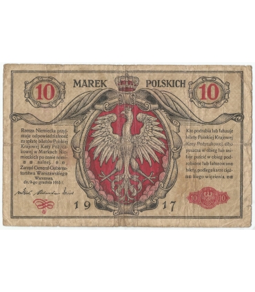 10 marek polskich 1917, Generał, stan 4