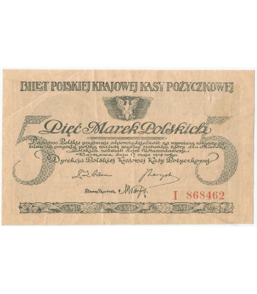 100.000 marek polskich 1923, seria B 2127182, stan 4