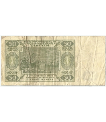 50 zł, 1948, stan 4, seria DF