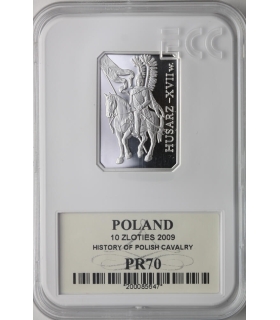 10 zł, Husarz XVII wiek - GCN PR70