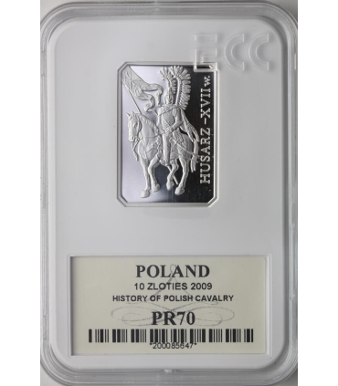 10 zł, Husarz XVII wiek - GCN PR70