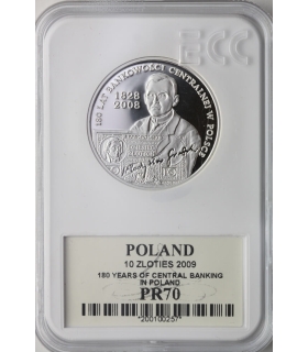 10 zł, 180 lat bankowości centralnej w Polsce, GCN PR70