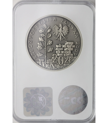 20 zł, 65. rocznica likwidacji getta w Łodzi, 2009, GCN MS67