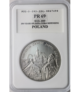 20 zł, 350-lecie obrony Jasnej Góry, PCG PR69