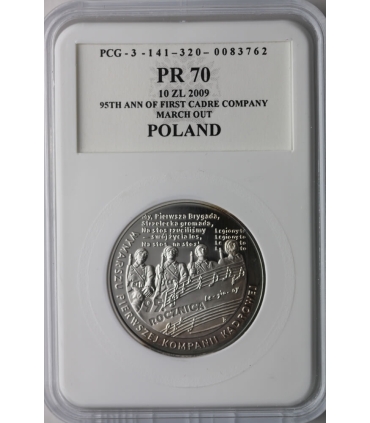 10 zł, 95 rocznica wymarszu Pierwszej Kompanii Kadrowej kompania, PCG PR70