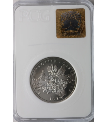 10 zł, Wrzesień 1939 r. - Wieluń, PCG PR70