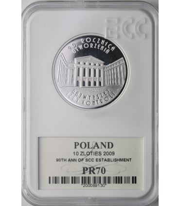 10 zł, 90-lecie Najwyższej Izby Kontroli (NIK), GCN PR70