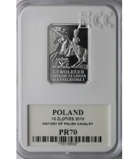 10 zł, Szwoleżer Gwardii Cesarza Napoleona I, GCN PR70
