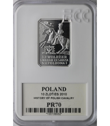 10 zł, Szwoleżer Gwardii Cesarza Napoleona I, GCN PR70