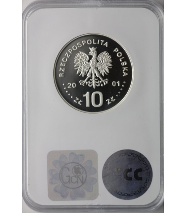 10 zł, Jan III Sobieski - popiersie, GCN PR70