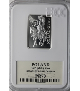 10 zł, Husarz XVII wiek - GCN PR70