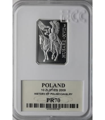 10 zł, Husarz XVII wiek - GCN PR70