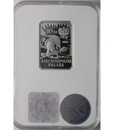 10 zł, Husarz XVII wiek - GCN PR70