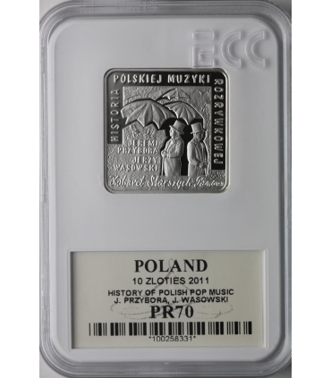 10 zł, Jeremi Przybora, Jerzy Wasowski (kwadrat), GCN PR70