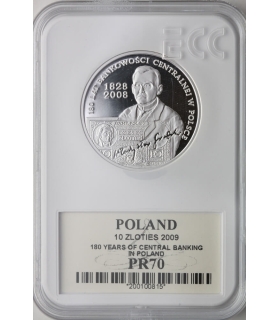 10 zł, 180 lat bankowości centralnej w Polsce, GCN PR70