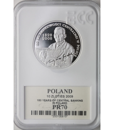 10 zł, 180 lat bankowości centralnej w Polsce, GCN PR70