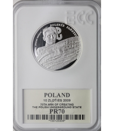 10 zł 70. rocznica utworzenia Polskiego Państwa Podziemnego GCN PR70