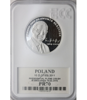 10 zł, Smoleńsk - pamięci ofiar 10.04.2010 r. Sławomir Skrzypek, GCN PR70