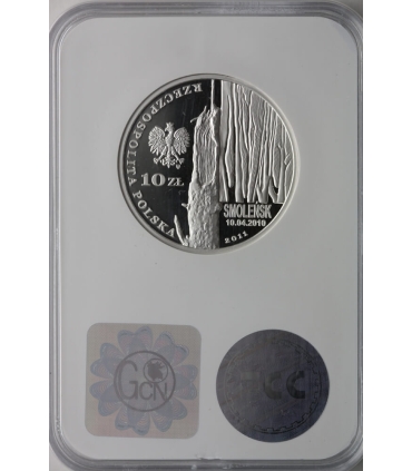 10 zł, Smoleńsk - pamięci ofiar 10.04.2010 r. Sławomir Skrzypek, GCN PR70