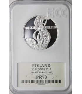 10 zł, Polski sierpień 1980, GCN PR70