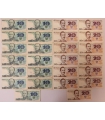 Zestaw 26 banknotów PRL, 13x 10 zł Bem + 13x 20 zł Traugutt, ładne
