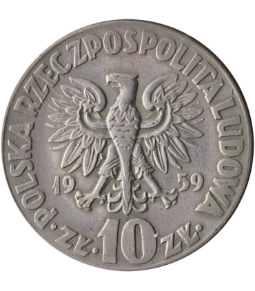 10 zł, Mikołaj Kopernik, 1959, stan 2+