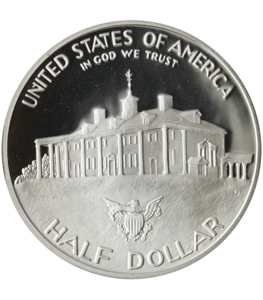 USA - 1/2 dolara - Washington 250 rocznica urodzin - 1982 - srebro, stan 1/1-