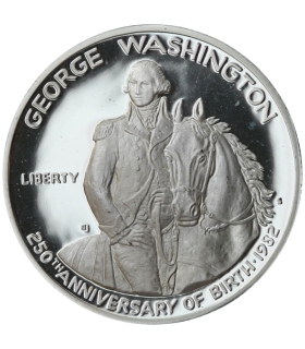 USA - 1/2 dolara - Washington 250 rocznica urodzin - 1982 - srebro, stan 1/1-