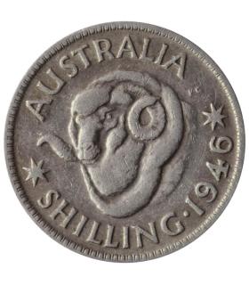 Australia 1 shilling, 1946, srebro, st. 3