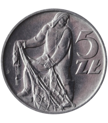 5 zł, Rybak, 1959, stan 2+