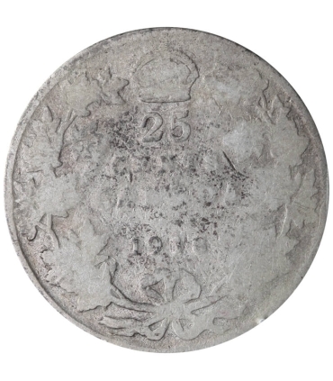 Kanada, 25 centów 1918, srebro