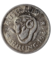 Australia 1 szyling shilling, 1941, srebro, st. 3