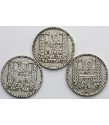 Francja 10 franków 1932, srebro