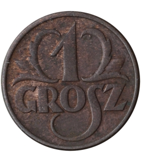 1 grosz, 1937, stan 2/2+