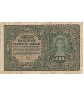 500 marek polskich 1919, stan 4, I Serja BG