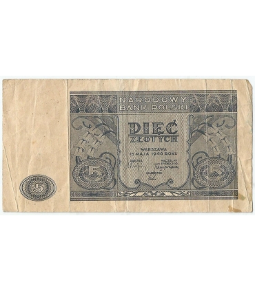 5 zł, 1946, stan 4+