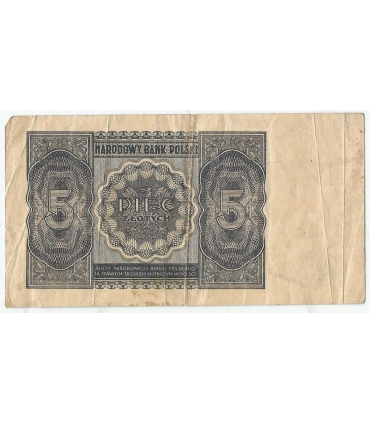 5 zł, 1946, stan 4+