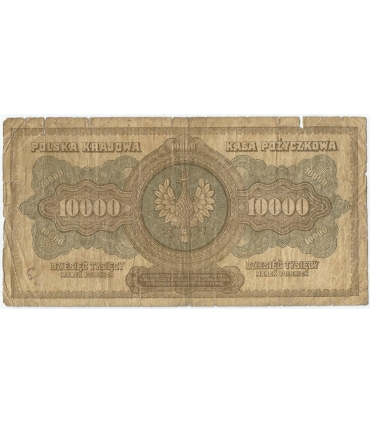 10000 marek polskich 1922 ser. E, st. 4-