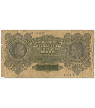 10000 marek polskich 1922 ser. E, st. 4-