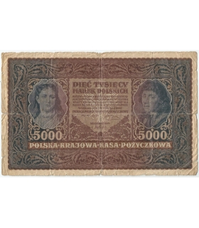 5000 marek polskich, rok 1920, III Serja W stan 4