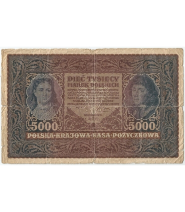 5000 marek polskich, rok 1920, III Serja W stan 4