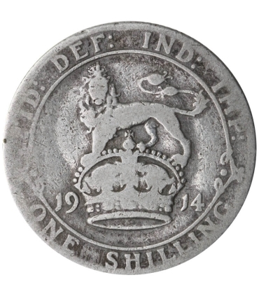 Wielka Brytania 1 szyling, 1914, srebro