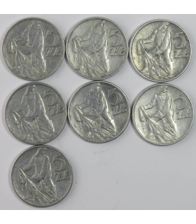 5 zł, Rybak, 1974, stan 1-