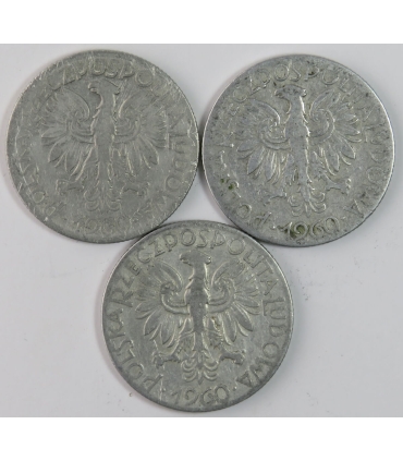 5 zł rybak, 1960, stan 2+