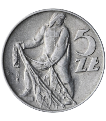 5 zł, Rybak, 1973, 2-
