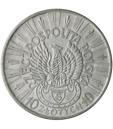 10 złotych Piłsudski 1934, stan 2-, Strzelecki