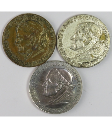 Lot 3x Medal Jan Paweł II
