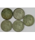 LOT 5 x 2 złote głowa kobiety 1932, 1933, 1934