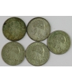 LOT 5 x 2 złote głowa kobiety 1932, 1933, 1934