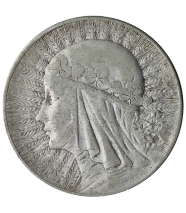 5 złotych głowa kobiety 1933, stan 3